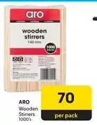 Makro Aro Wooden Stirrers (1000's Pack)-Per Pack offer
