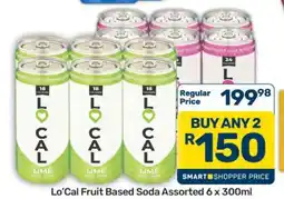 Pick n Pay Hypermarket Lo'Cal Fruit Based Soda Assorted 6 x 300ml offer