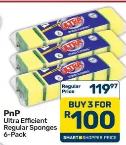 Pick n Pay Hypermarket PnP Ultra Efficient Regular Sponges 6-Pack offer