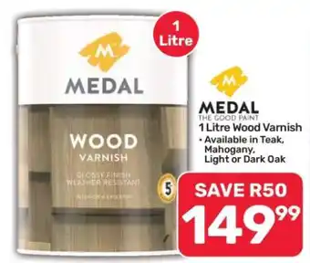 Pick n Pay Hypermarket Medal 1 Litre Wood Varnish offer