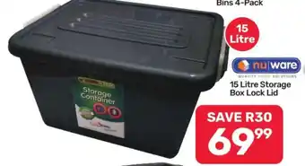 15 Litre Storage Box Lock Lid