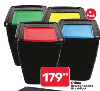 Pick n Pay Hypermarket Otima Recycle It Combo Bins 4-Pack offer