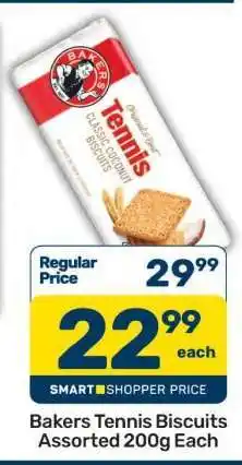 Pick n Pay Bakers Tennis Biscuits Assorted-200g Each offer