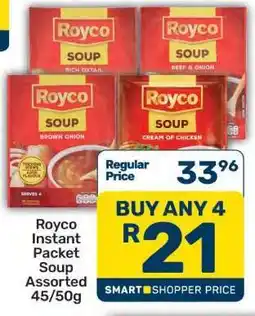 Pick n Pay Royco Instant Packet Soup Assorted 45/50g offer
