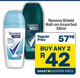 Pick n Pay Rexona-Shield Roll-on Assorted 50ml offer