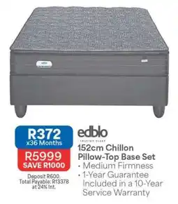 OK Furniture 152cm Chillon Pillow-Top Base Set offer