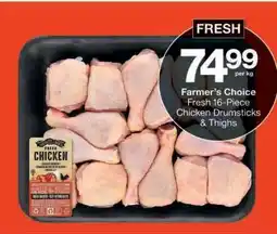Checkers Farmer's Choice Fresh 16-Piece Chicken Drumsticks & Thighs offer