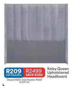 OK Furniture Kelsy Queen Upholstered Headboard offer