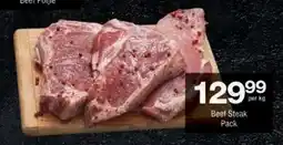 Checkers Beef Steak Pack offer