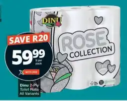 Checkers Dinu 2-Ply Toilet Rolls offer