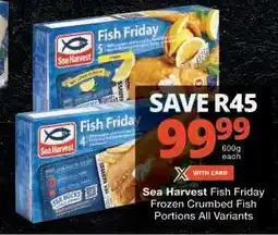 Checkers Sea Harvest Fish Friday offer