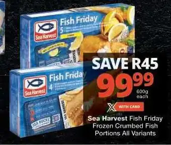 Checkers Sea Harvest Fish Friday offer