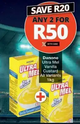 Checkers Danone Ultra Mel Vanilla Custard offer