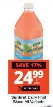 Checkers Sunfirst Dairy Fruit Blend All Variants offer