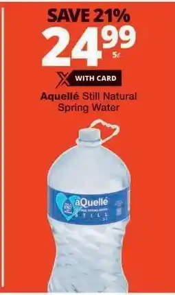 Checkers aQuellé Still Natural Spring Water offer