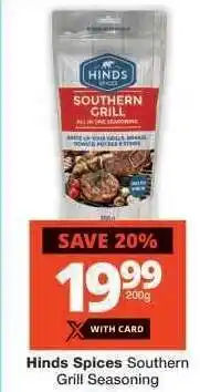 Checkers Hinds Spices Southern Grill Seasoning offer