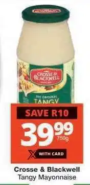 Checkers CROSSE & BLACKWELL TANGY MAYONNAISE offer
