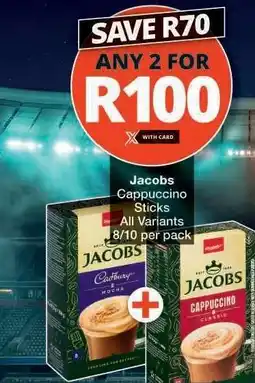 Checkers Jacobs Cappuccino Sticks offer