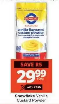 Checkers Snowflake Vanilla Custard Powder offer