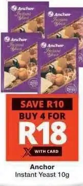 Checkers Anchor Instant Yeast 10g offer