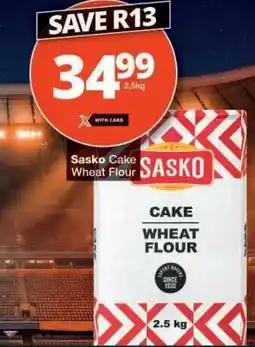 Checkers Sasko Cake Wheat Flour offer