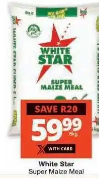Checkers WHITE STAR SUPER MAIZE MEAL offer