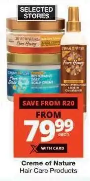 Checkers Creme of Nature Hair Care Products offer