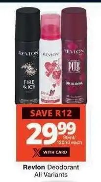 Checkers Revlon Deodorant offer