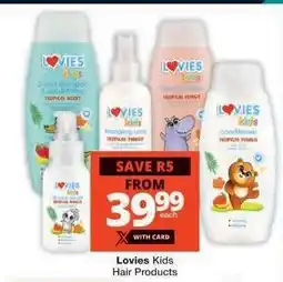 Checkers Lovies Kids Hair Products offer