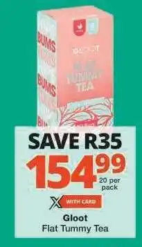 Checkers Gloot Flat Tummy Tea offer