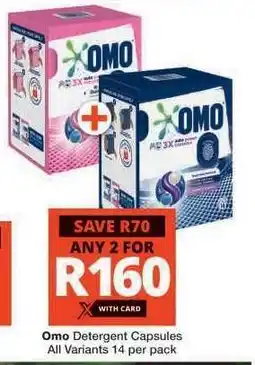Checkers Omo Detergent Capsules offer