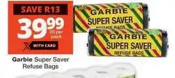 Checkers Garbie Super Saver Refuse Bags offer
