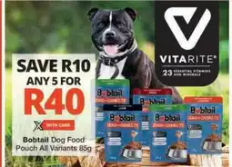 Checkers Bobtail Dog Food Pouch offer