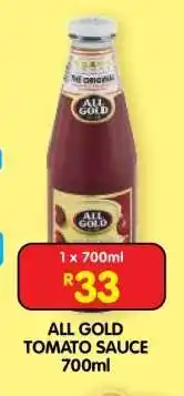 Shoprite All Gold Tomato Sauce-700ml offer