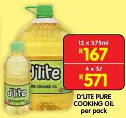 Shoprite D'LITE Pure Cooking Oil offer