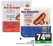 Spar Hot Doggers Red,Smoked Or Chicken Viennas-1Kg Per Pack