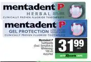 Spar Mentadent P Toothpaste-100ml Each offer