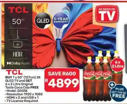 Pick n Pay Hypermarket TCL 50'' 2K QLED TV offer