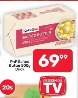 Pick n Pay Hypermarket PnP Salted Butter 500g Brick offer