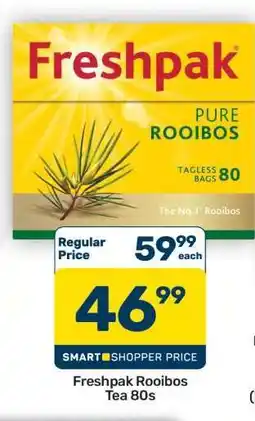 Pick n Pay Hypermarket Freshpak Rooibos Tea 80s offer