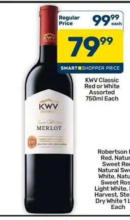 Pick n Pay Hypermarket KWV Classic Red or White offer