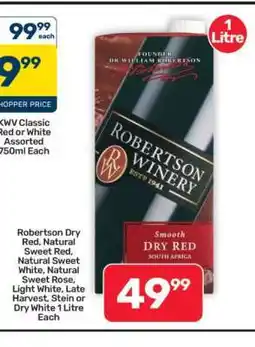 Pick n Pay Hypermarket Robertson Winery Smooth Dry Red offer