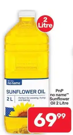 Pick n Pay Hypermarket PnP no name Sunflower Oil 2 Litre offer