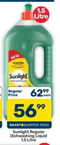 Pick n Pay Hypermarket Sunlight Regular Dishwashing Liquid 1.5 Litre offer