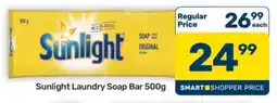 Pick n Pay Hypermarket Sunlight Laundry Soap Bar-500g offer