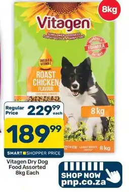 Pick n Pay Hypermarket Vitagen Dry Dog Food Assorted 8kg Each offer