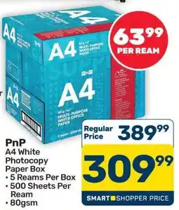 Pick n Pay Hypermarket PnP A4 White Photocopy Paper Box offer