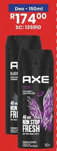 Africa Cash and Carry Axe Deo Assorted offer