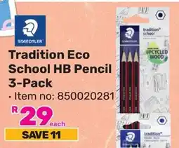 Game Staedtler Tradition Eco School HB Pencil offer