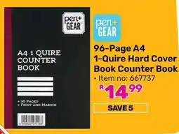Game Pen+ Gear 96-Page A4 1-Quire Hard Cover Book Counter Book offer